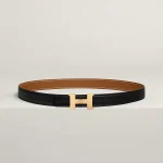 Mini Constance belt buckle & Reversible leather strap 24 mm